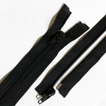 ZPC-5BK-20 - #5 Plastic Coil Separating Zipper - 20 inch, Black