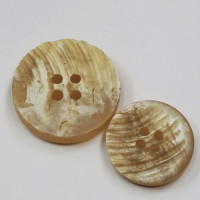H-1275 - Tan, Real Horn-Look Button - 3 Sizes