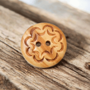 WD-295-Burnt Wood Button 2 size 